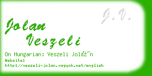 jolan veszeli business card